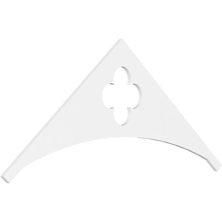 Ekena Millwork Pitch Turner Architectural Grade PVC Gable Pediment, 72"W x 30"H x 1"P (10/12) GPP072X030X100TUR